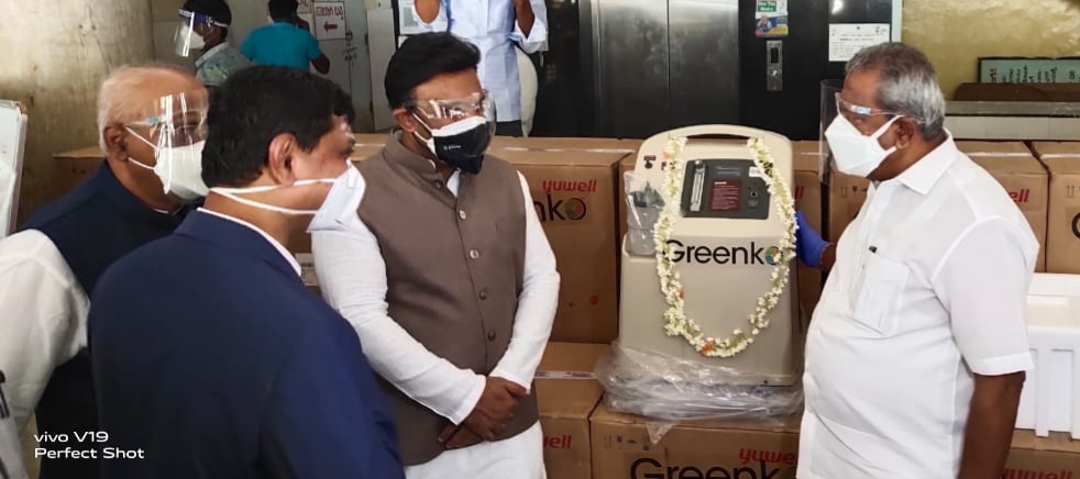 Davanagere CJ Hospital gets Oxygen concentrator