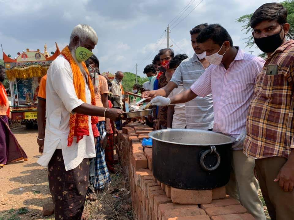 Honnali nsui food distribution