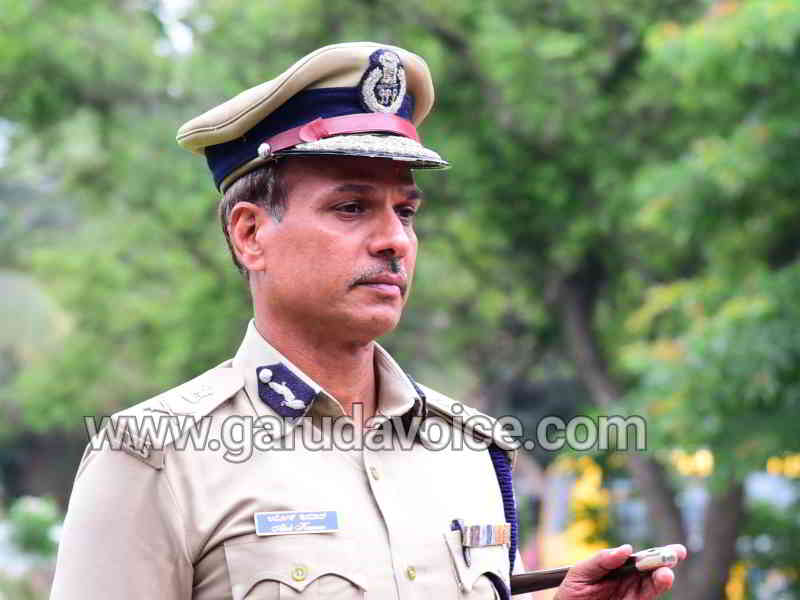 adgp law and order so k kumar ips officer Davanagere visit