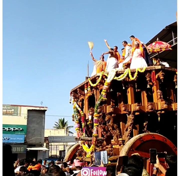 On 16th of February Rahotsava background, worship to Gurukottureshwar Rath