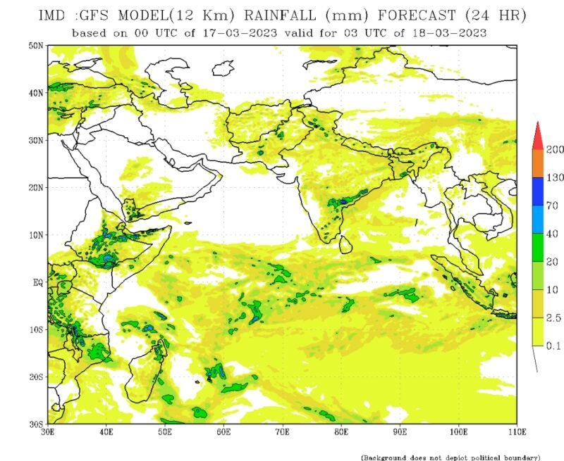 Karnataka weather forecast till 8 am on 18.03.2023 :