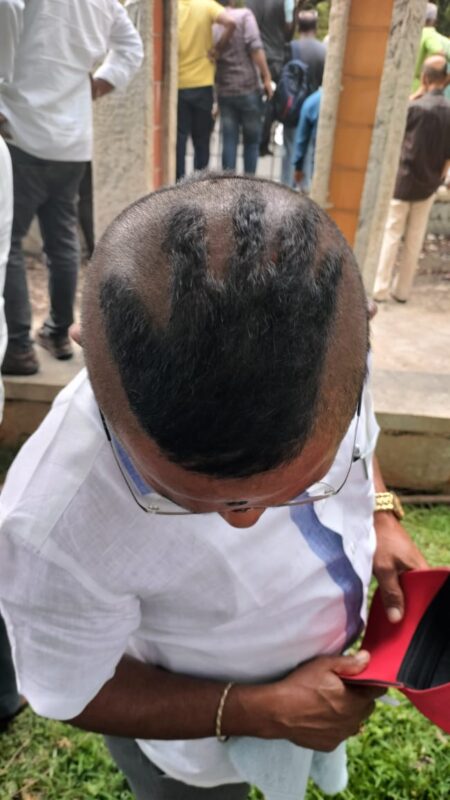 ಕಾಂಗ್ರೆಸ್ ಅಭಿಮಾನಿಯ ವಿಶೇಷ ಹೇರ್ಕಟ್