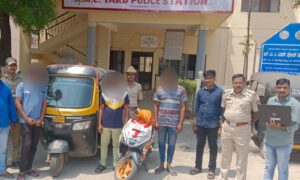 ಬಾಡಾ ಕ್ರಾಸ್ ಬಳಿ ನಡೆದಿದ್ದ ಸುಲಿಗೆ ಪ್ರಕರಣದಲ್ಲಿ ಮೂವರ ಬಂಧನ