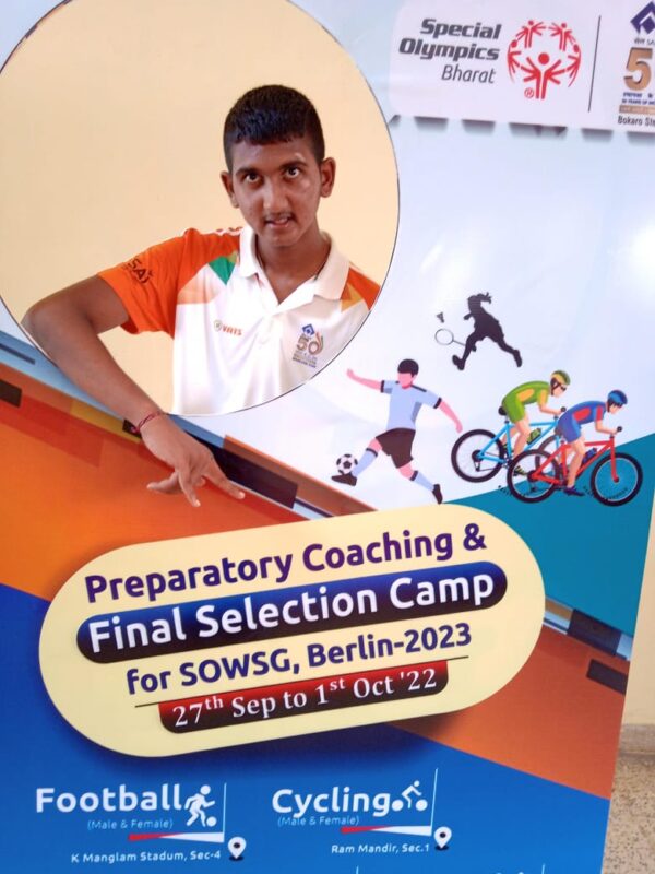 ಅಂತರ್ ರಾಷ್ಟ್ರೀಯಮಟ್ಟದ ಸ್ಪೆಷಲ್ ಓಲಂಪಿಕ್ಸ್‌ಗೆ ದಾವಣಗೆರೆಯ ಸುಶ್ರುತ