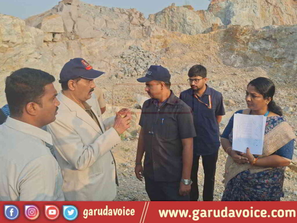 upa Lokayukta booked self case against Davanagere mines and geology department fo illigal stone quarry