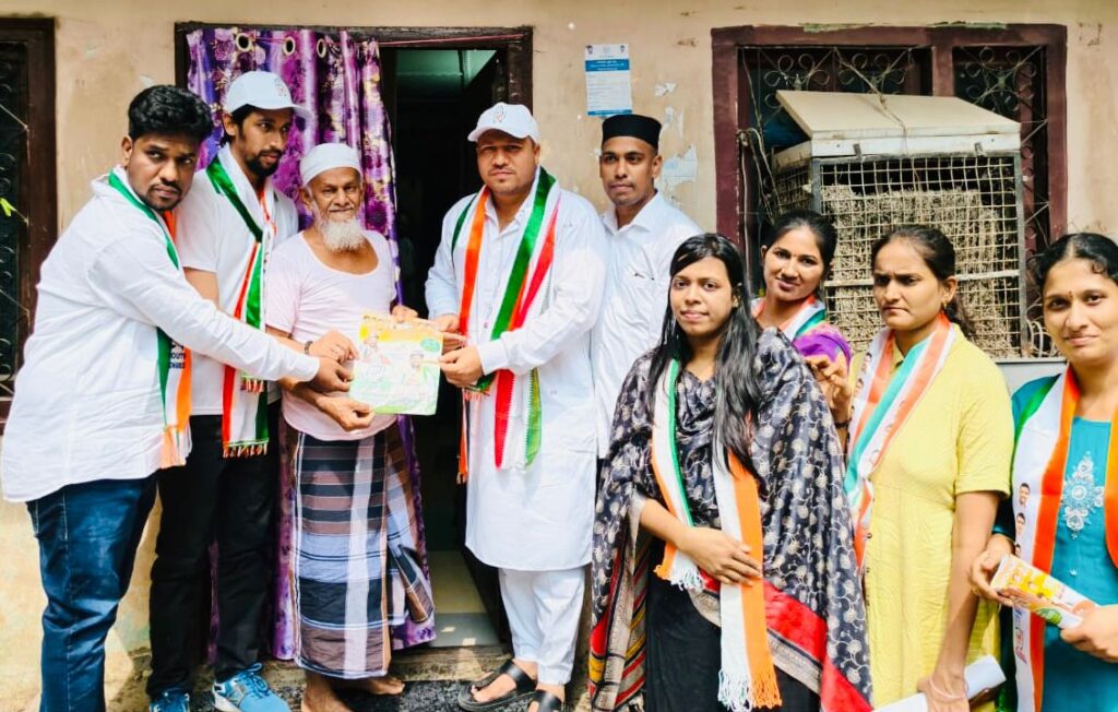 Congress: Syed Khalid Ahmed goes door to door to solicit votes for Congress candidate for Jubilee Hills by-election